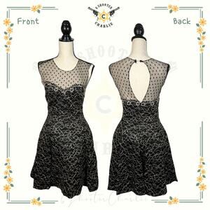 Womens HB Honeybee Formal Party Dress USA Made Lace and Appliqué Size 8 Petite